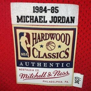 Mitchell & Ness Red Hardwood Micheal Jordan 84â-85â Classics Jersey